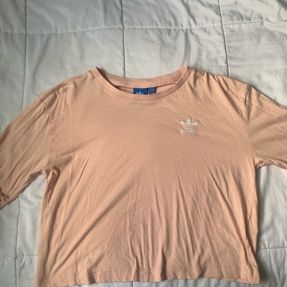 Pink Adidas Crop Top